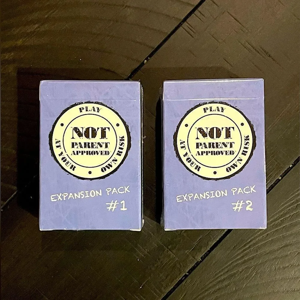 NWT! Not Parent Approved, Kids/Family, Card Game with 2-Expansion Packs. Ages 8+